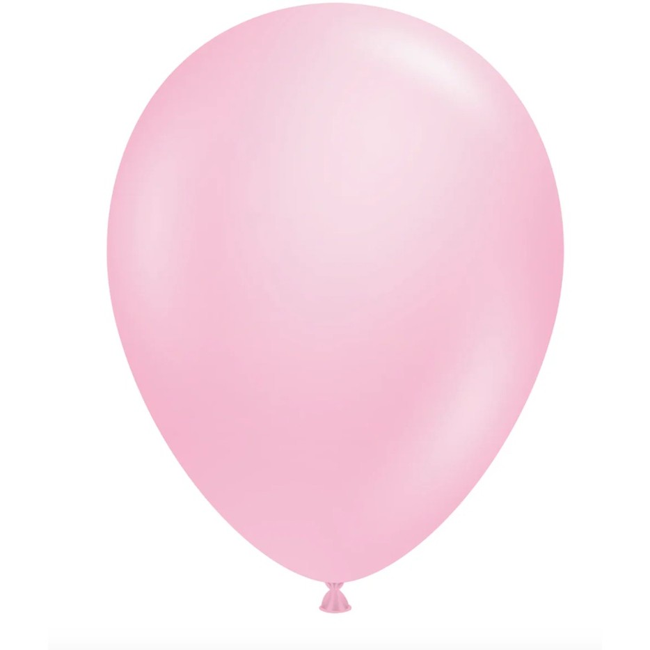 Set 12 Baloane, Flippy, din Latex Standard, 13 cm, Roz Deschis