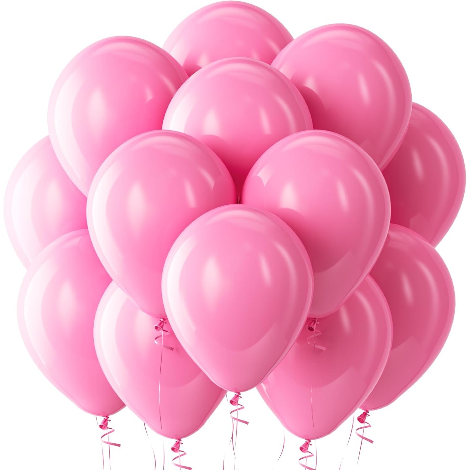 Set 12 Baloane, Flippy, din Latex Standard, 13 cm, Roz