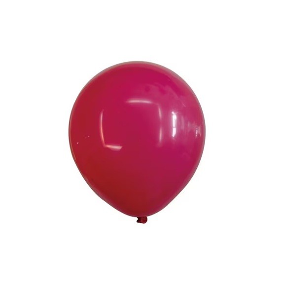 Set 12 Baloane, Flippy, din Latex Standard, 13 cm, Roz Zmeura