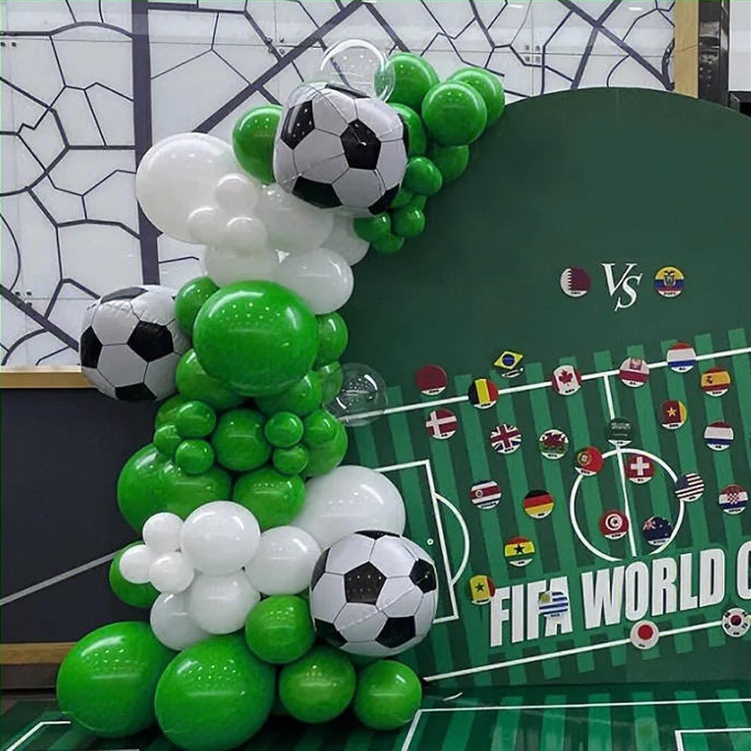 Set 12 Baloane, Flippy, din Latex Standard, 13 cm, Verde