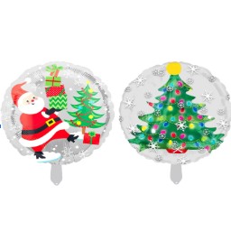 Balon Moș & Brad Crăciun 44.5x53cm