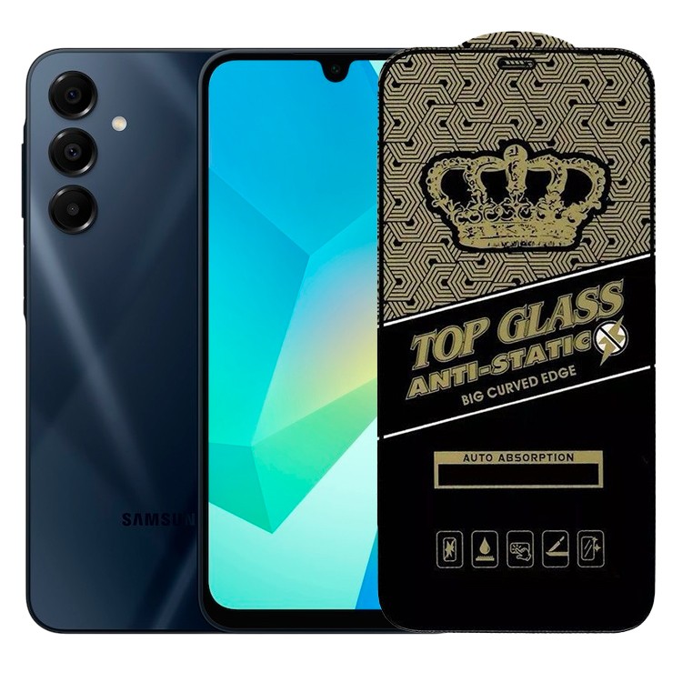 Folie Sticla Securizata pentru Samsung A16, Flippy, Sticla ESD Antistatic, Sticla de Protectie pentru Samsung Galaxy A16, Margini negre, Transparent