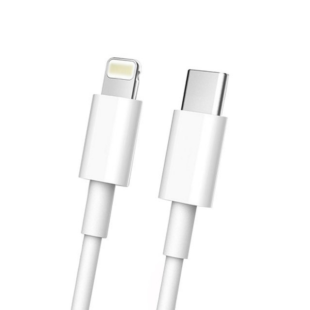 Cablu de date Fast Charge, Flippy, Power Delivery 27W, Compatibil cu iPhone, Port TYPE-C Lightning, Lungime 1.5 m, Alb