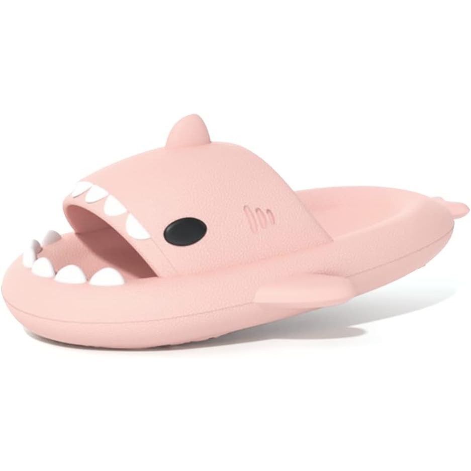 Papuci Tip Rechin, Flippy, Unisex, din Spuma EVA, Talpa Groasa Antiderapanta, Rezistenti la Uzura, Marime 36-37, Roz