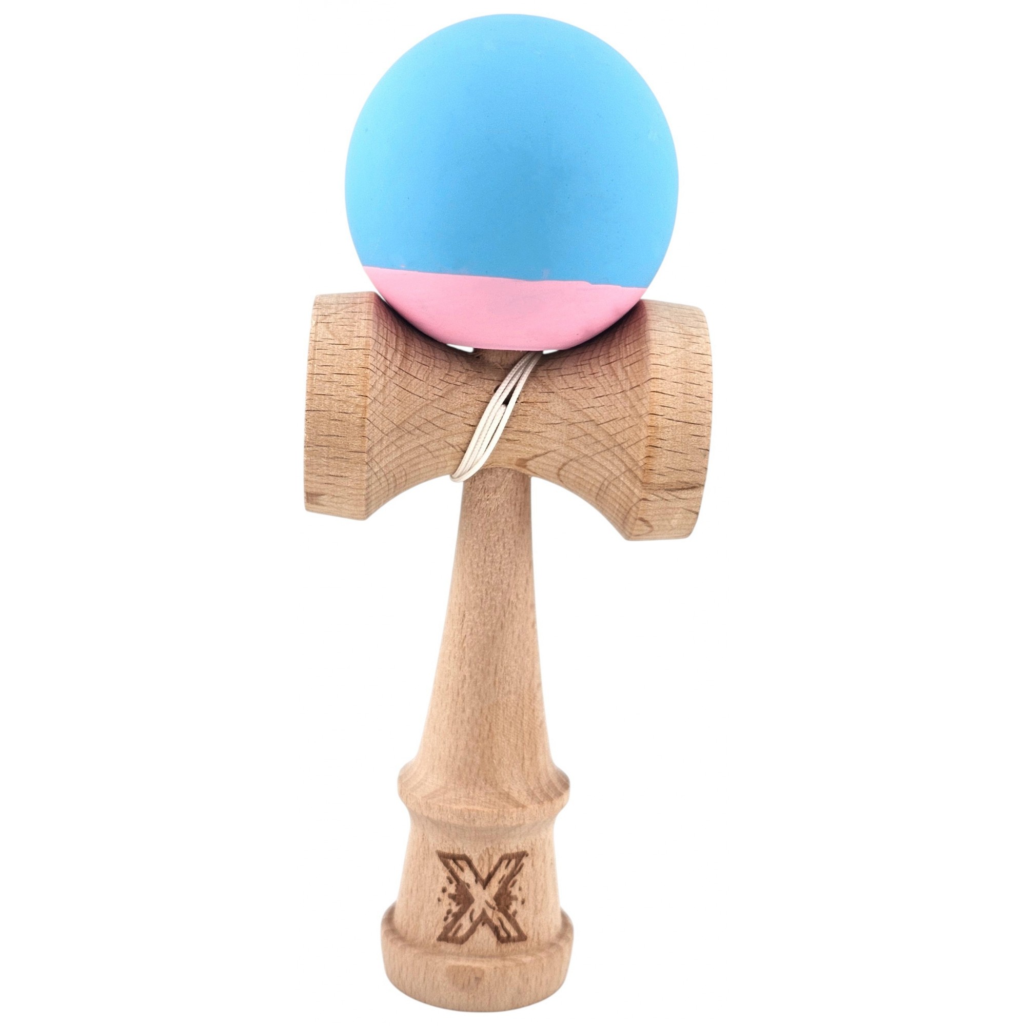 Jucarie Interactiva Kendama Profesionala, Flippy, din Lemn, 18 cm, Joc de Indemanare pentru Copii si Adulti, Bicolor Turcoaz Roz Jucarie Interactiva Kendama Profesionala, Flippy, din Lemn, 18 cm, Joc de Indemanare pentru Copii si Adulti, Bicolor Turcoaz Roz