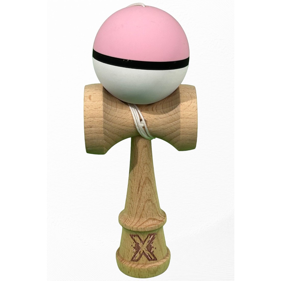 Jucarie Interactiva Kendama Profesionala, Flippy, din Lemn, 18 cm, Joc de Indemanare pentru Copii si Adulti, Multicolor Roz/Negru/Alb Jucarie Interactiva Kendama Profesionala, Flippy, din Lemn, 18 cm, Joc de Indemanare pentru Copii si Adulti, Multicolor Roz/Negru/Alb