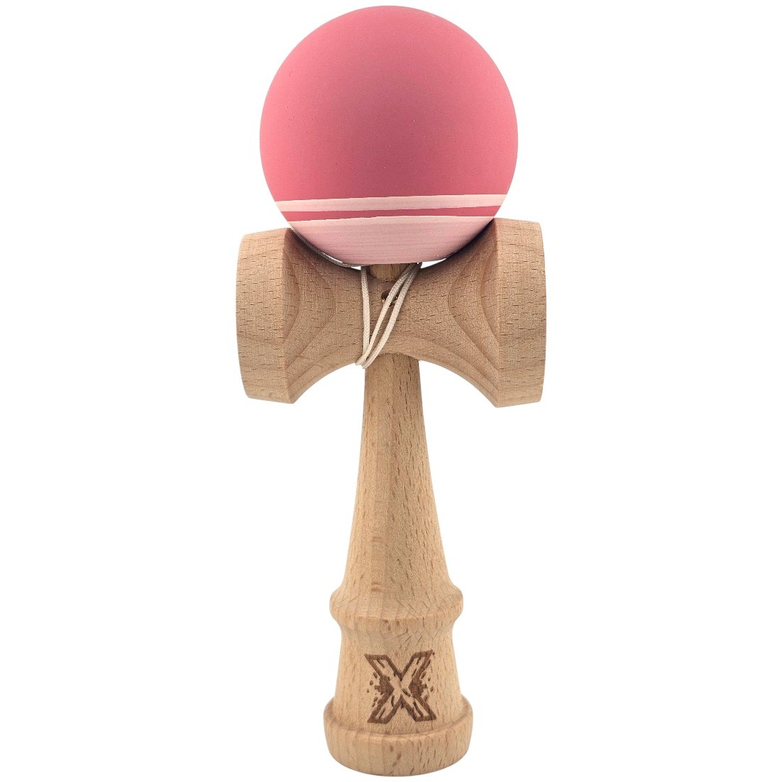 Kendama X Originala, Profesionala, Flippy, din Lemn, Rubber Grip, 18 cm, Roz/Alb Kendama X Originala, Profesionala, Flippy, din Lemn, Rubber Grip, 18 cm, Roz/Alb