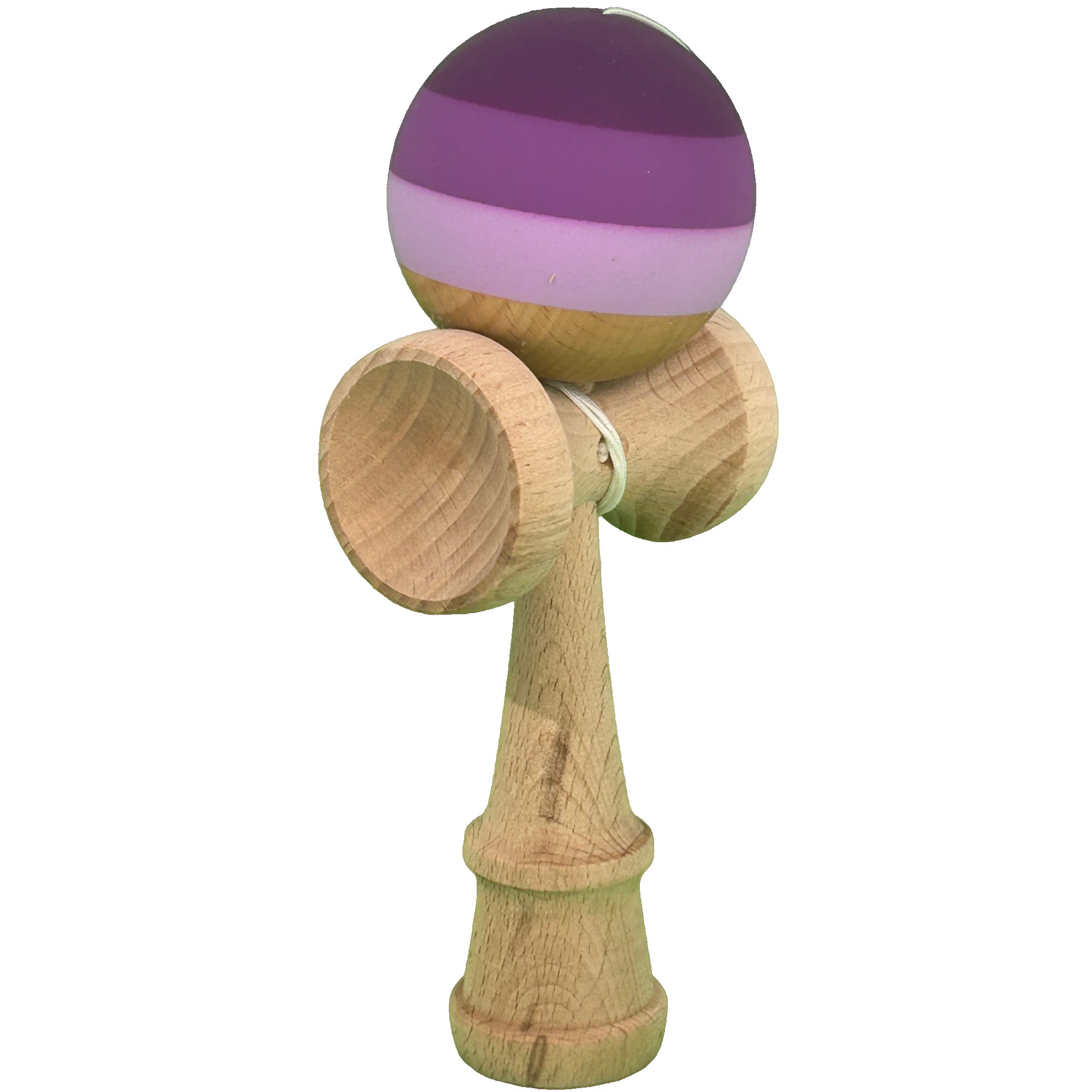 Jucarie Interactiva Kendama Profesionala, Flippy, din Lemn, 18 x 7 x 6 cm, Joc de Indemanare pentru Copii si Adulti, Multicolor Purpuriu Mov Lila
