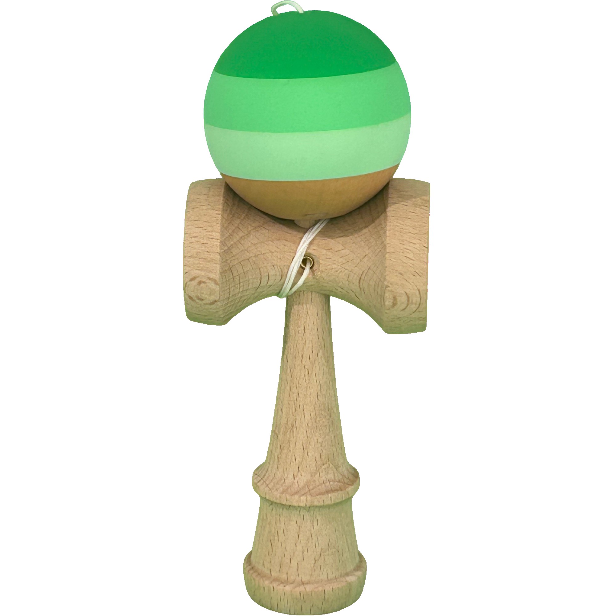 Jucarie Interactiva Kendama Profesionala, Flippy, din Lemn, 18 x 7 x 6 cm, Joc de Indemanare pentru Copii si Adulti, Multicolor Verde in 3 Culori