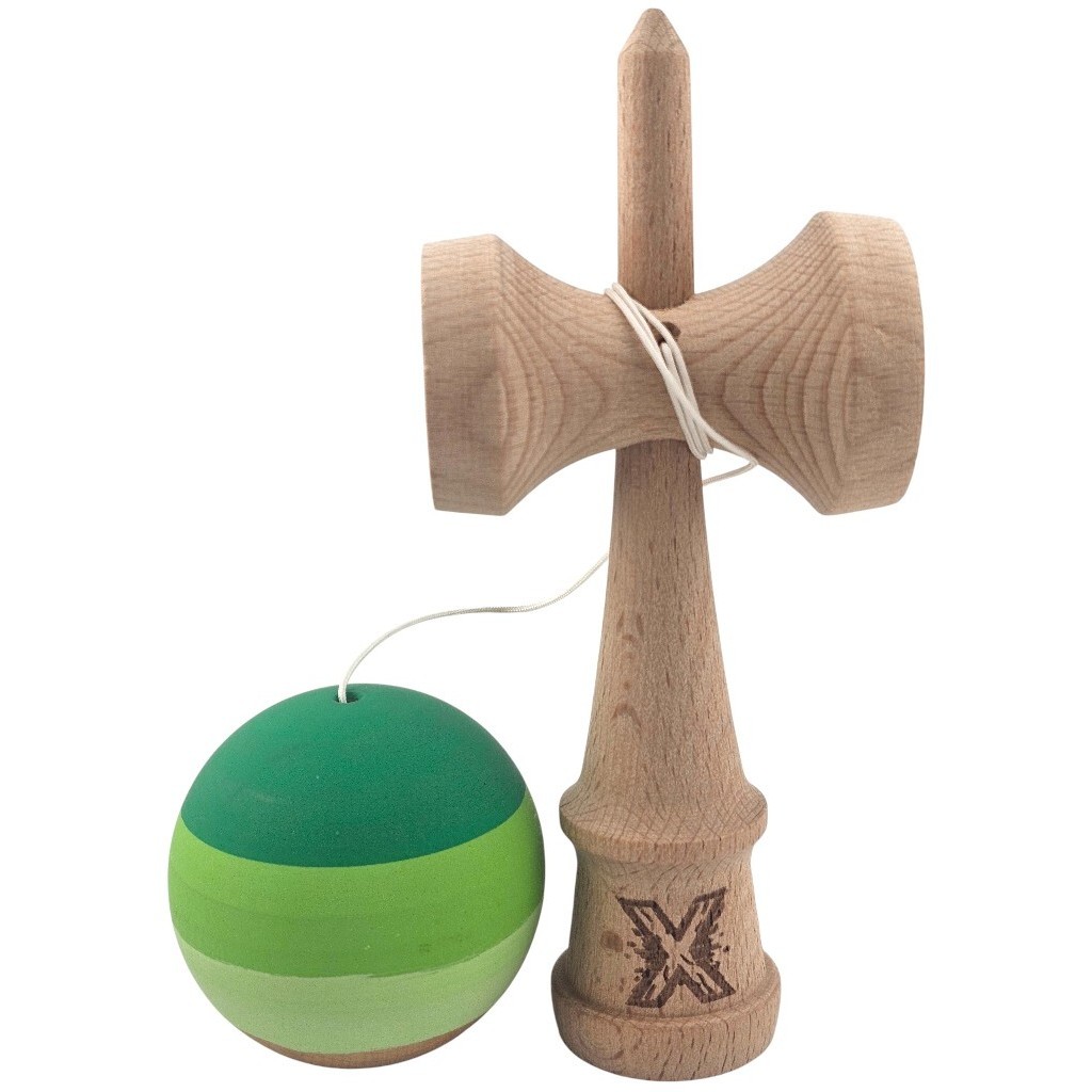 Kendama X Originala, Profesionala, Flippy, din Lemn, Rubber Grip, 18 cm, Verde in 3 Culori Kendama X Originala, Profesionala, Flippy, din Lemn, Rubber Grip, 18 cm, Verde in 3 Culori