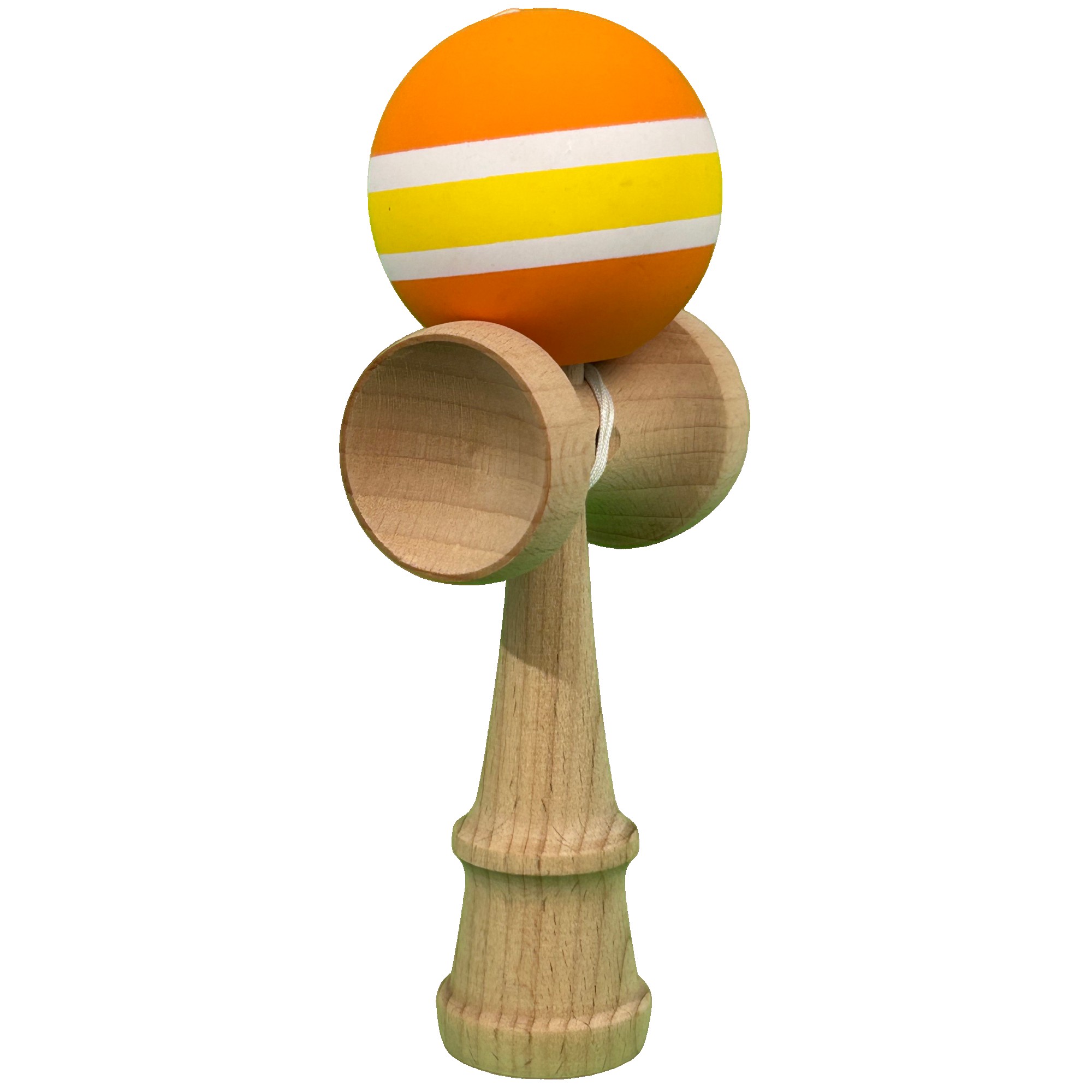 Jucarie Interactiva Kendama Profesionala, Flippy, din Lemn cu Bila Cauciucata, 18 x 6 x 7 cm, Joc de Indemanare pentru Copii si Adulti, Multicolor Portocaliu Galben Alb Jucarie Interactiva Kendama Profesionala, Flippy, din Lemn cu Bila Cauciucata, 18 x 6 x 7 cm, Joc de Indemanare pentru Copii si Adulti, Multicolor Portocaliu Galben Alb