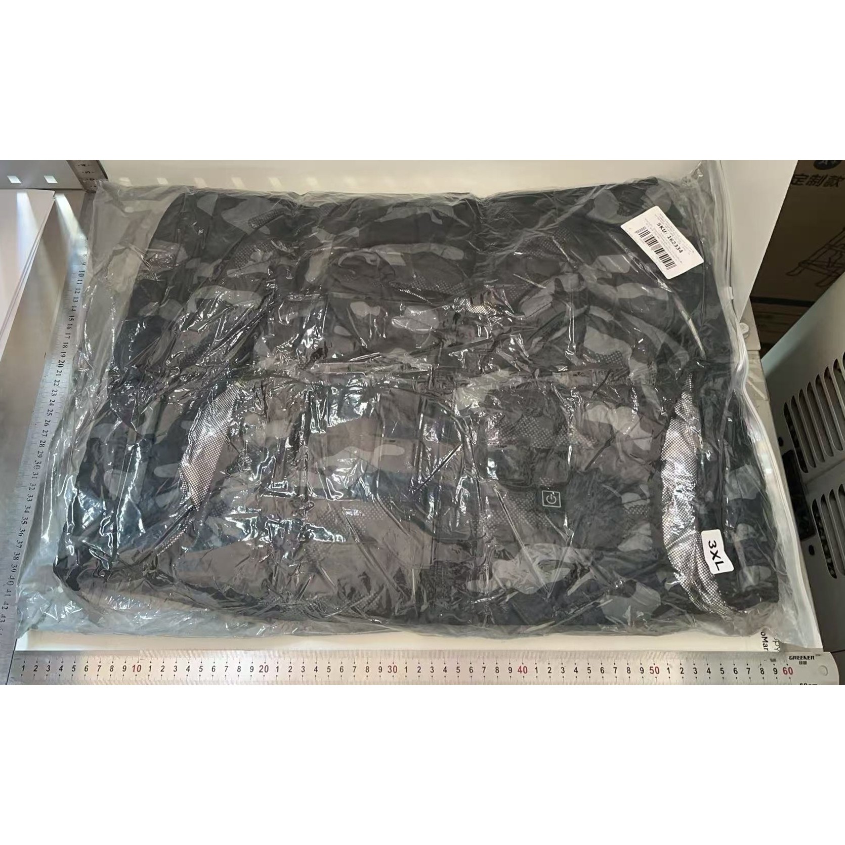 Vesta cu Incalzire, Flippy, Unisex, 2 Zone de Incalzire, Umplutura Bumbac, 3 Trepte de Temperatura, Incarcare USB, Albastru, 74 - 84 kg, Marime XXXL