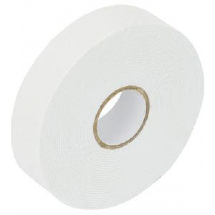 Banda Dubla Adeziva, Flippy, Vascozitate Ridicata, din Spuma, 3 mm Grosime, 2 cm Latime, 10 m Lunigme, Alb