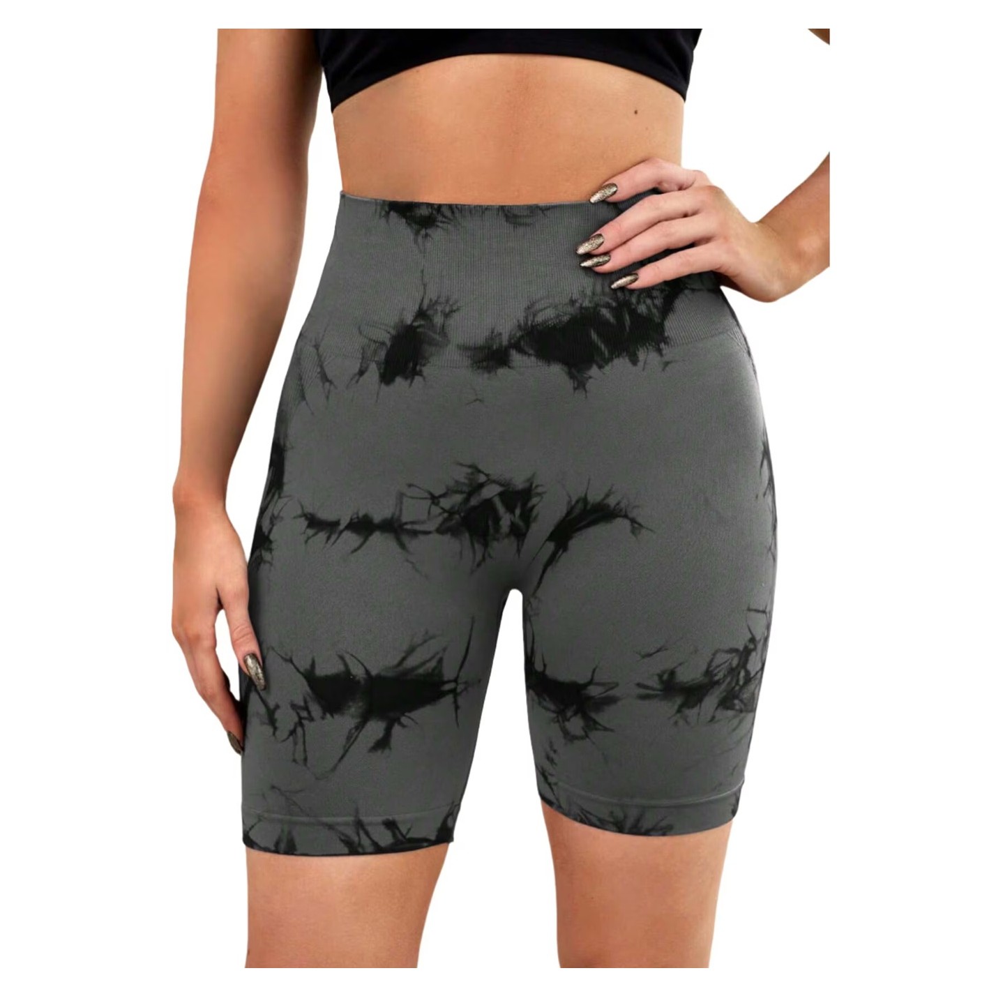 Pantaloni de Fitness/Yoga, Flippy, pentru Femei, Material Elastic, Spandex, Gri, Marime S