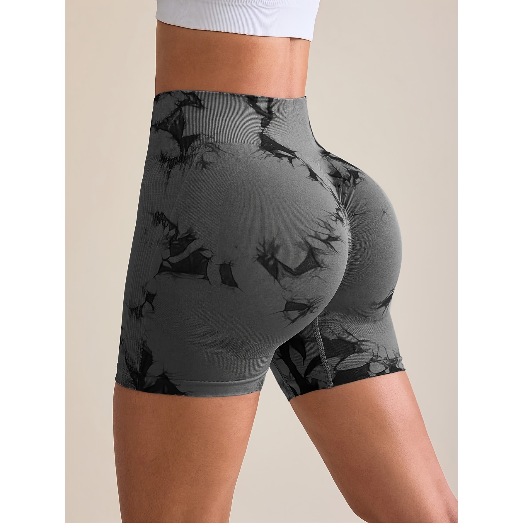 Pantaloni de Fitness/Yoga, Flippy, pentru Femei, Material Elastic, Spandex, Gri, Marime M