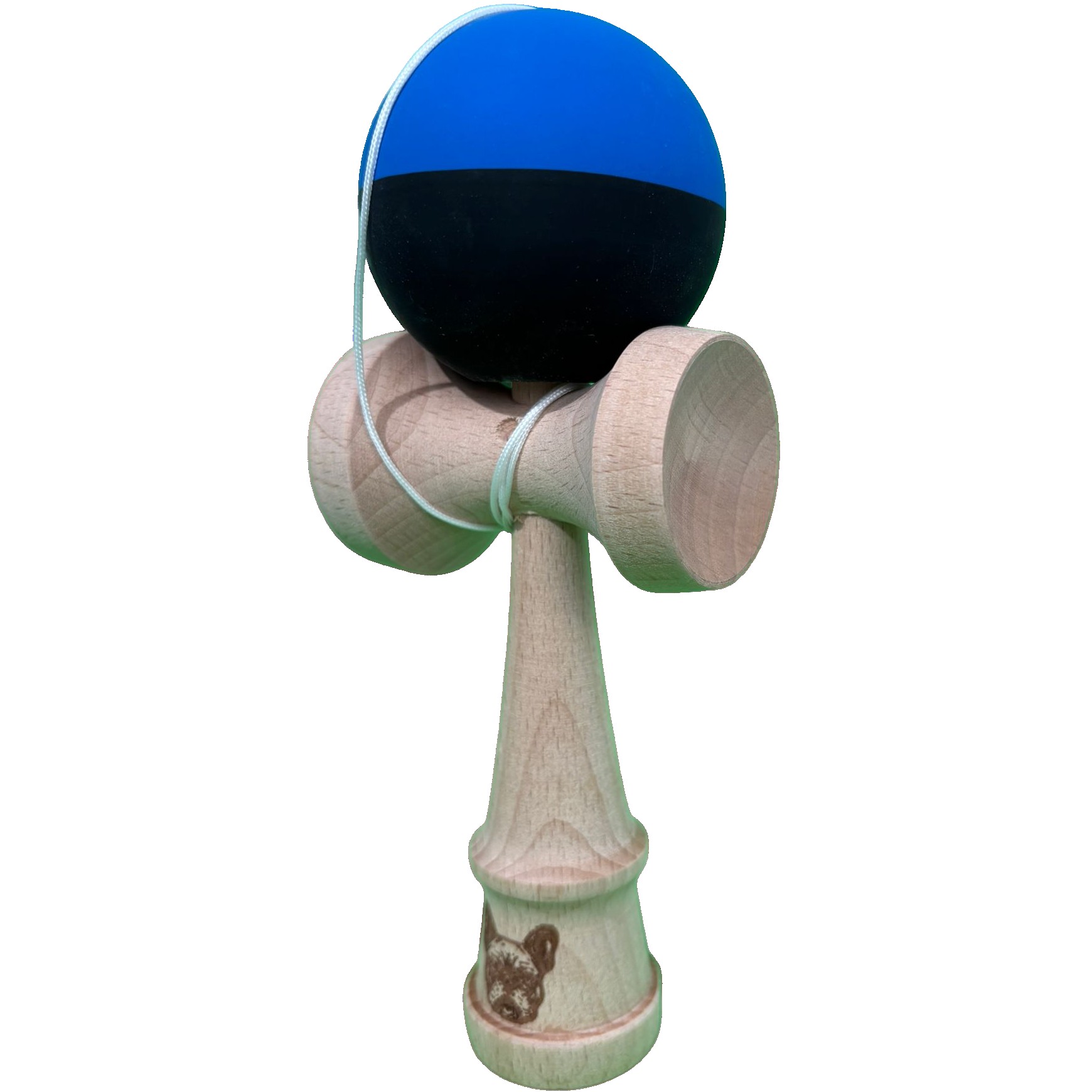 Kendama X Originala, Flippy, 18 cm, Profesionala, +9 Ani, din Lemn, Model 2 Culori, Albastru/Negru