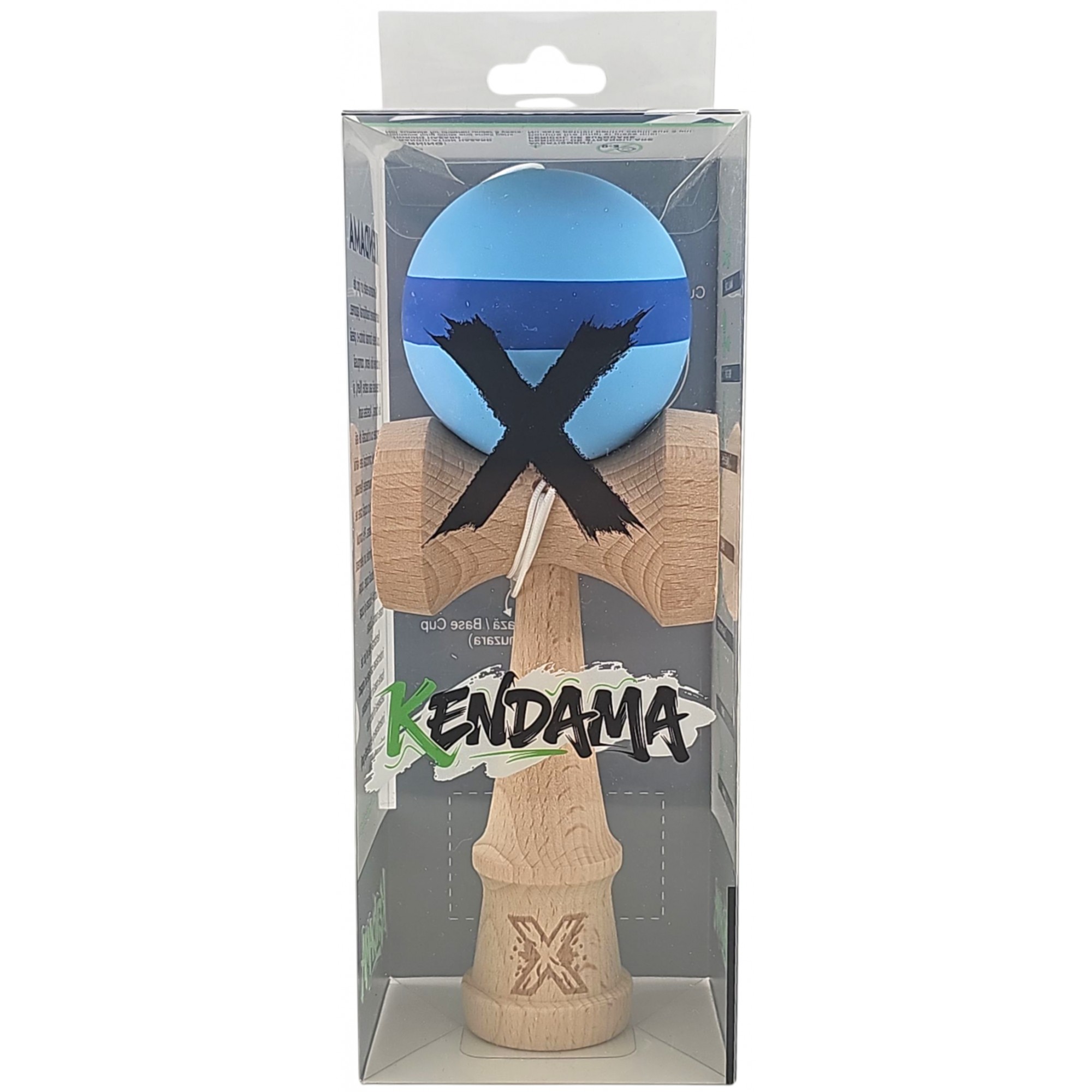 Kendama X Originala, Profesionala, Flippy, 18 cm din Lemn, Model cu Dunga, Bleu/Albastru Kendama X Originala, Profesionala, Flippy, 18 cm din Lemn, Model cu Dunga, Bleu/Albastru