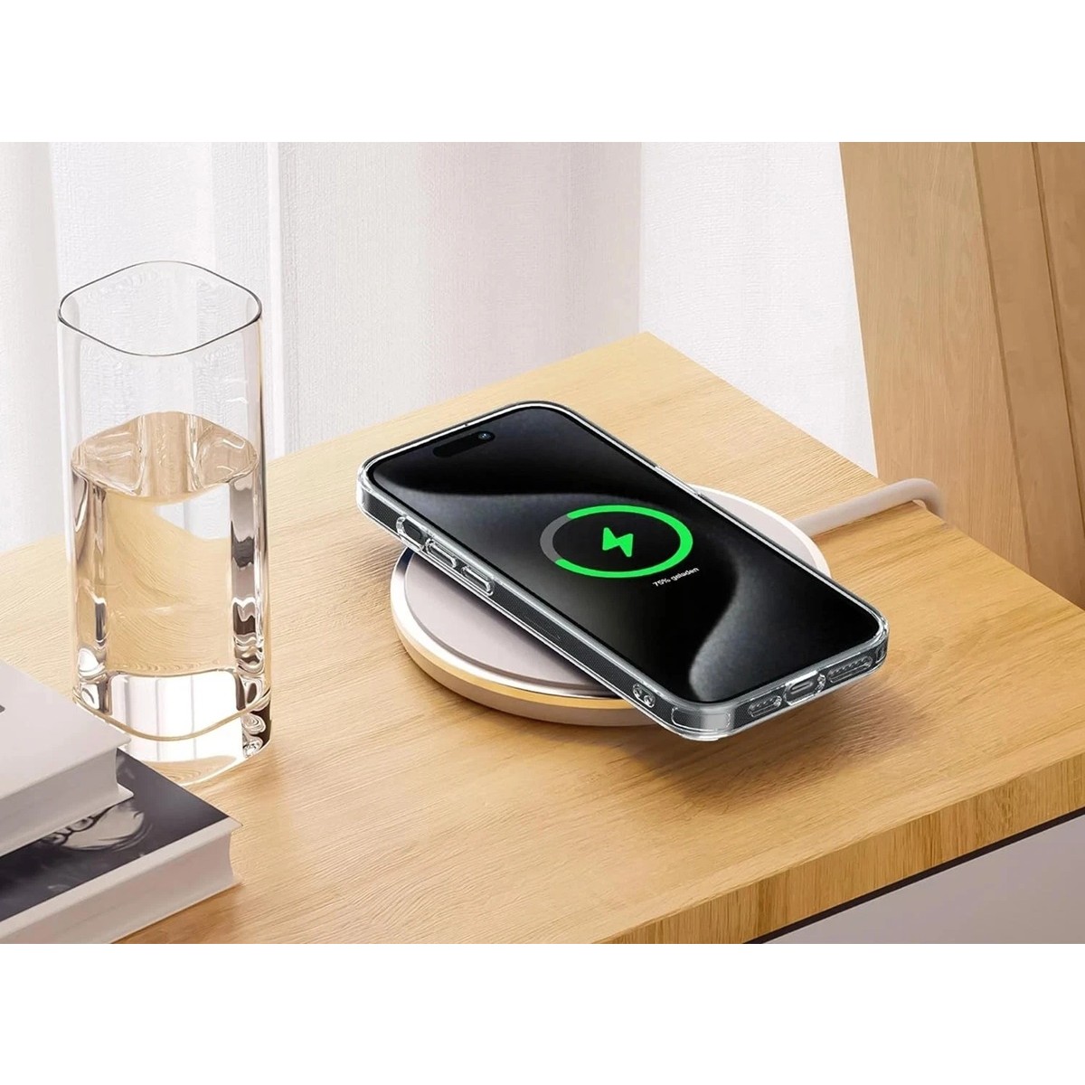 Husa Telefon, Flippy, Compatibila Apple iPhone 17 AIR, MagSafe, Antisoc, din Silicon + TPU, Transparent