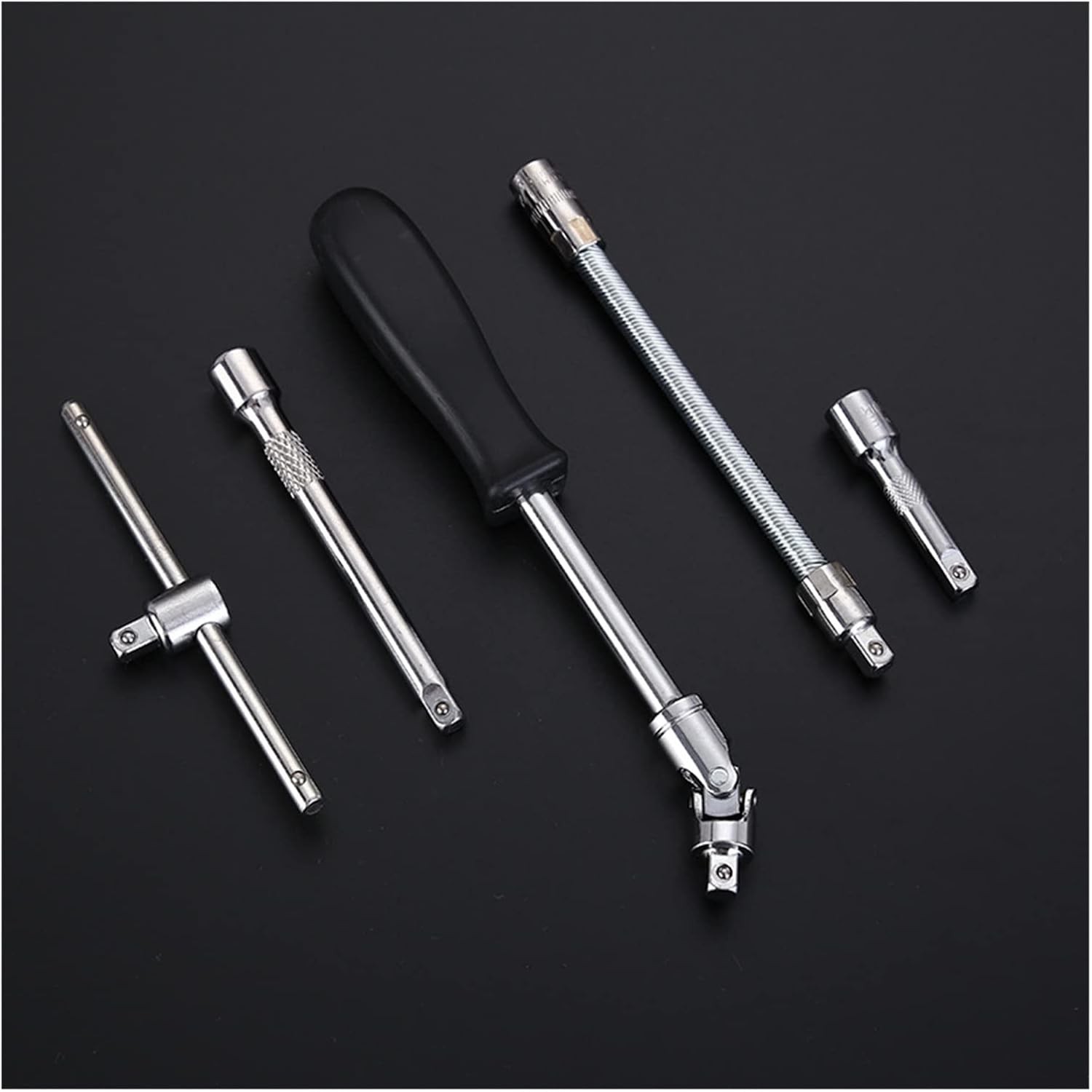 Trusa Chei Tubulare, Set 53 de Piese, Flippy, Surubelnita, Clichet, Tubulare, Imbus, Prelungitor, 27 x 20 x 5.5 cm, 1.5 kg, Cutie Rosu