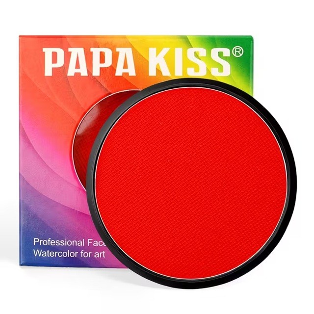 Vopsea pentru Fata si Corp, Flippy, cu Pigment Fosforescent, 30 g, Activare cu Apa, Rosu