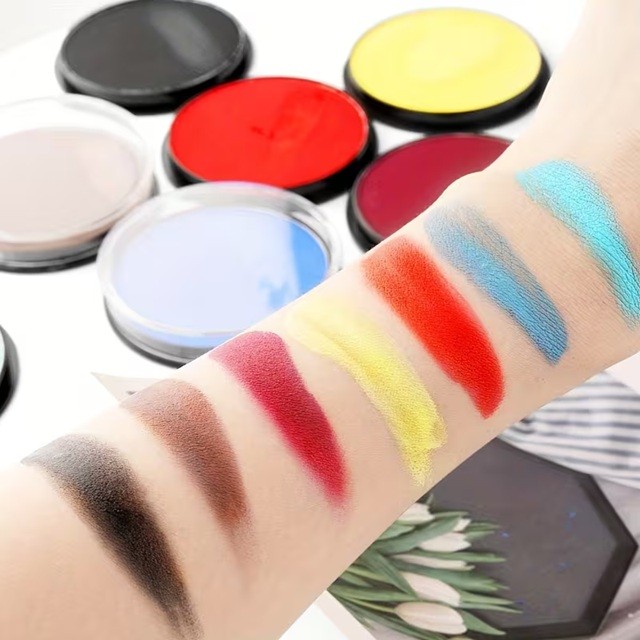 Vopsea pentru Fata si Corp, Flippy, cu Pigment Fosforescent, 30 g, Activare cu Apa, Negru