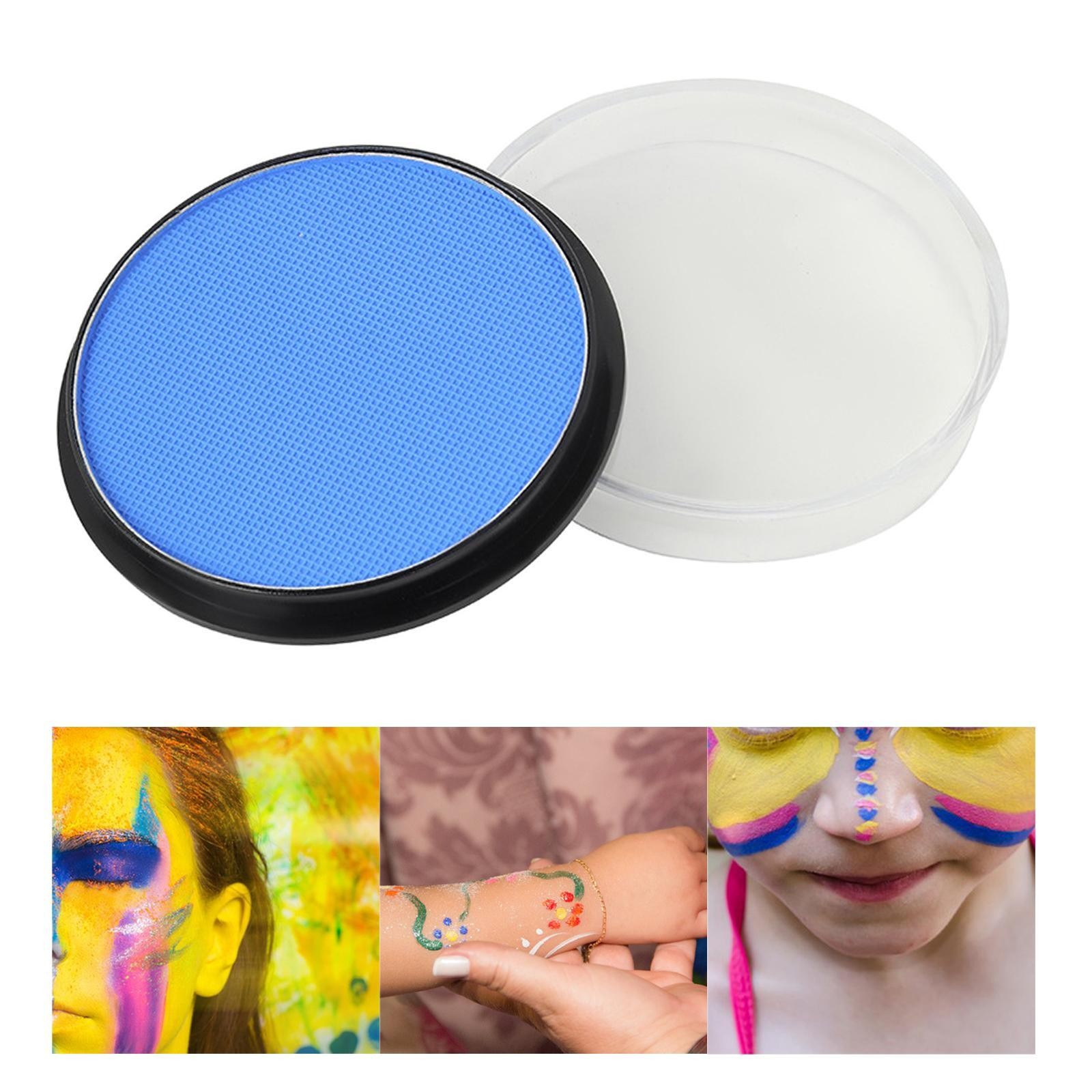 Vopsea pentru Fata si Corp, Flippy, cu Pigment Fosforescent, 30 g, Activare cu Apa, Albastru