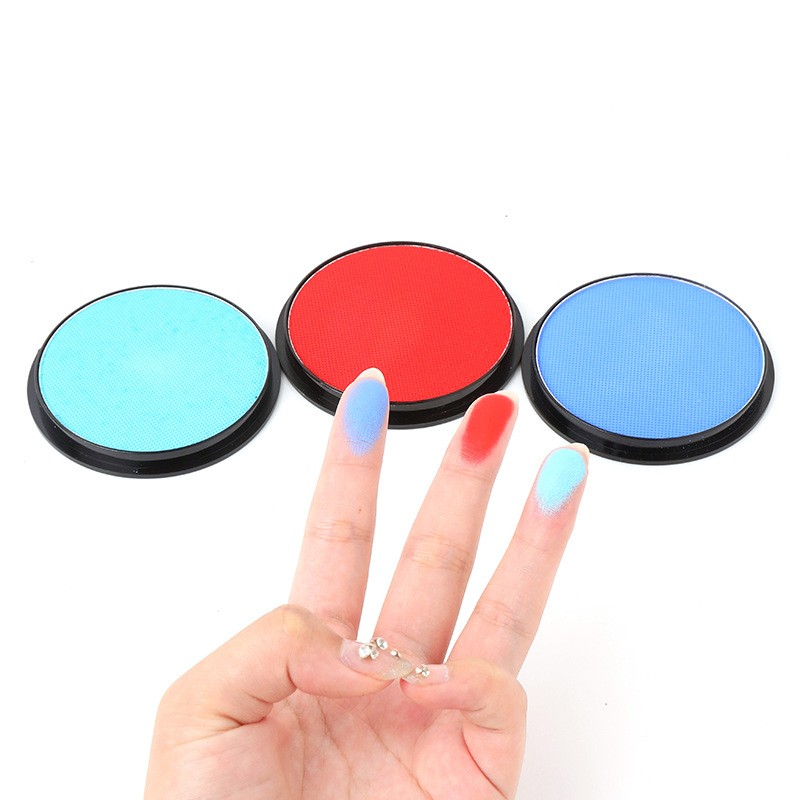 Vopsea pentru Fata si Corp, Flippy, cu Pigment Fosforescent, 30 g, Activare cu Apa, Albastru