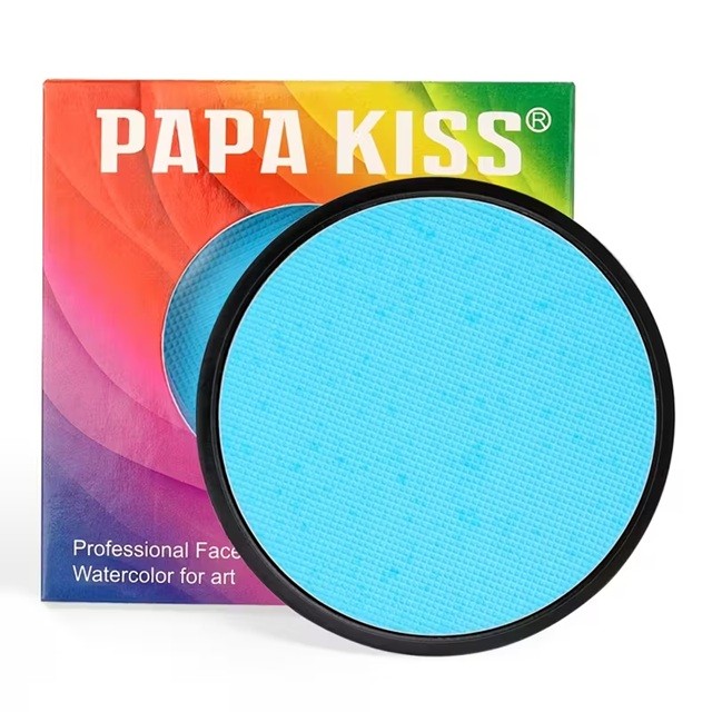 Vopsea pentru Fata si Corp, Flippy, cu Pigment Fosforescent, 30 g, Activare cu Apa, Albastru Deschis