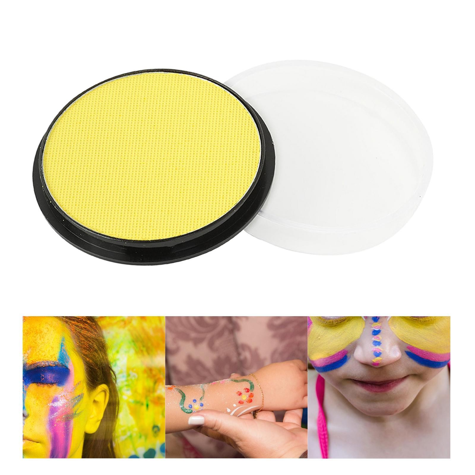 Vopsea pentru Fata si Corp, Flippy, cu Pigment Fosforescent, 30 g, Activare cu Apa, Galben