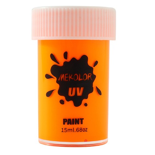 Vopsea pentru Fata si Corp, Flippy, cu Pigment Fosforescent UV, 15 ml, Portocaliu