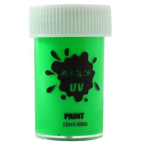 Vopsea pentru Fata si Corp, Flippy, cu Pigment Fosforescent UV, 15 ml, Verde
