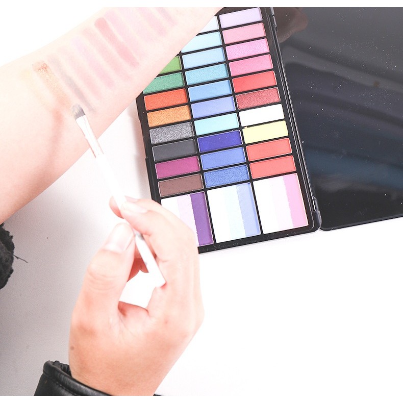 Paleta 39 Culori Vopsea de Fata, Flippy, Activare cu Apa, 18.5 x 11.7 x 1.5 cm, Multicolor