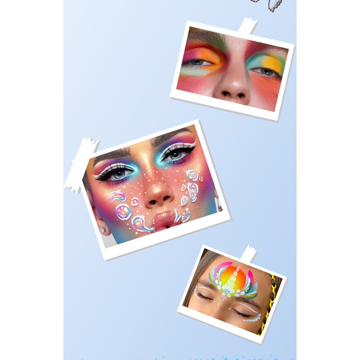 Vopsea pentru Fata/Corp, Flippy, pe Baza de Ulei, 10g, 2.8 x 3.1 cm, Alb