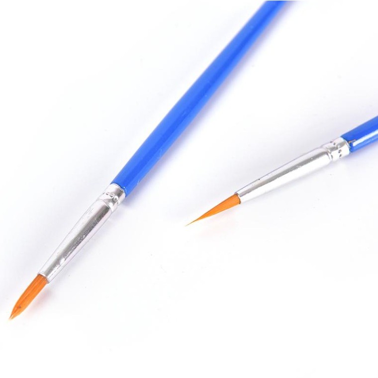 Set 5 Pensule Multifunctionale, Flippy, pentru Pictura pe Fata, Varf Ascutit, 17.5 cm, Albastru