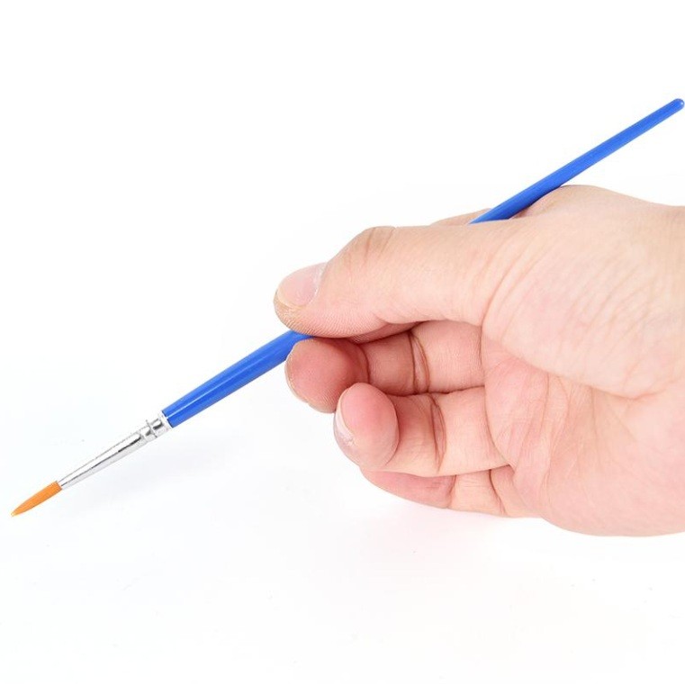 Set 5 Pensule Multifunctionale, Flippy, pentru Pictura pe Fata, Varf Ascutit, 17.5 cm, Albastru