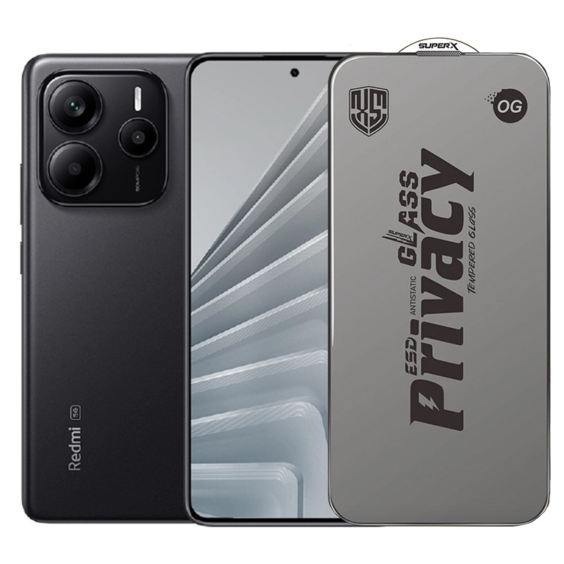 Folie de Protectie pentru Xiaomi Redmi Note 14, Flippy, Sticla Securizata ESD Antistatica, Super-X Privacy OG, Margini Negre, 0.30 mm, Transparent Inchis Folie de Protectie pentru Xiaomi Redmi Note 14, Flippy, Sticla Securizata ESD Antistatica, Super-X Privacy OG, Margini Negre, 0.30 mm, Transparent Inchis