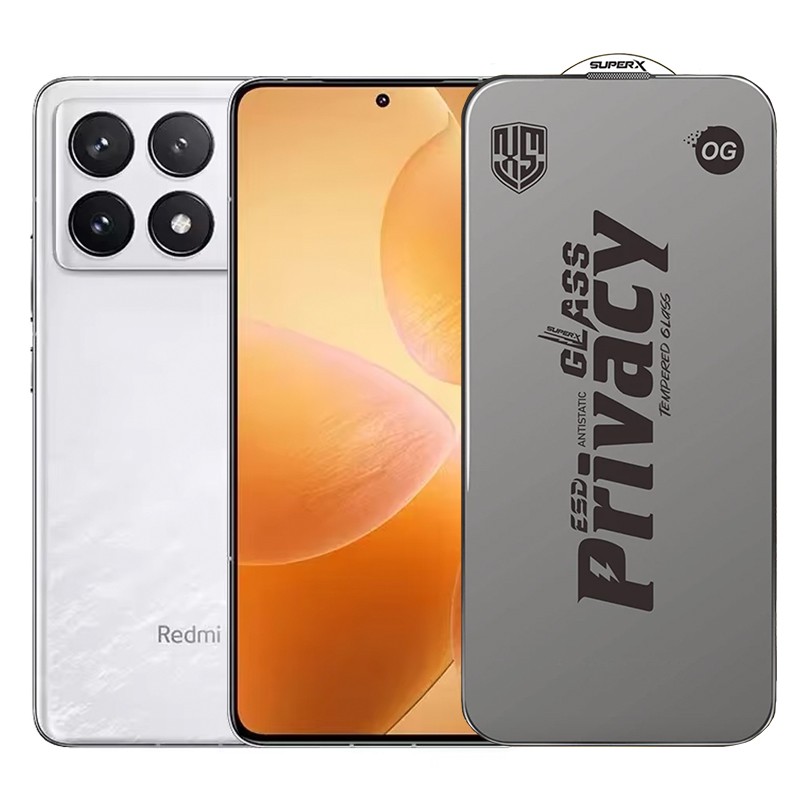 Folie de Protectie pentru Xiaomi Redmi K70 Pro, Flippy, Sticla Securizata ESD Antistatica, Super-X Privacy OG, Margini Negre, 0.30 mm, Transparent Inchis Folie de Protectie pentru Xiaomi Redmi K70 Pro, Flippy, Sticla Securizata ESD Antistatica, Super-X Privacy OG, Margini Negre, 0.30 mm, Transparent Inchis