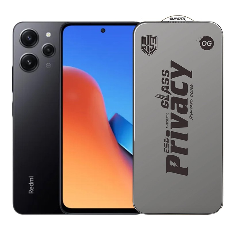 Folie de Protectie pentru Xiaomi Redmi 12, Flippy, Sticla Securizata ESD Antistatica, Super-X Privacy OG, Margini Negre, 0.30 mm, Transparent Inchis Folie de Protectie pentru Xiaomi Redmi 12, Flippy, Sticla Securizata ESD Antistatica, Super-X Privacy OG, Margini Negre, 0.30 mm, Transparent Inchis