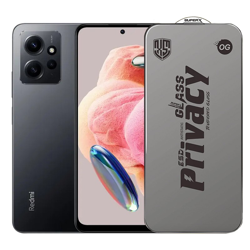 Folie de Protectie pentru Xiaomi Redmi Note 12, Flippy, Sticla Securizata ESD Antistatica, Super-X Privacy OG, Margini Negre, 0.30 mm, Transparent Inchis Folie de Protectie pentru Xiaomi Redmi Note 12, Flippy, Sticla Securizata ESD Antistatica, Super-X Privacy OG, Margini Negre, 0.30 mm, Transparent Inchis