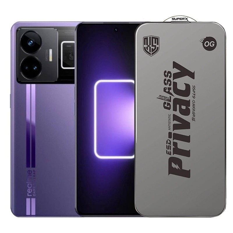 Folie de Protectie pentru Realme GT3, Flippy, Sticla Securizata ESD Antistatica, Super-X Privacy OG, Margini Negre, 0.30 mm, Transparent Inchis Folie de Protectie pentru Realme GT3, Flippy, Sticla Securizata ESD Antistatica, Super-X Privacy OG, Margini Negre, 0.30 mm, Transparent Inchis
