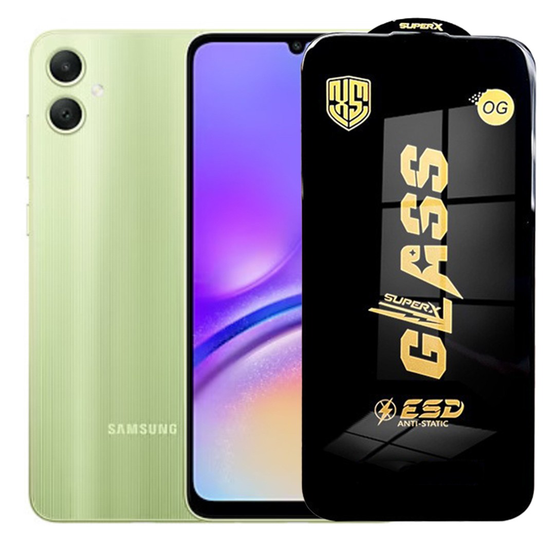 Folie de Sticla pentru Samsung Galaxy A05, Flippy, Sticla Securizata ESD Antistatica, Super-X Privacy OG, cu Margini Negre, Rezistenta la Zgirieturi, 0.35 mm, Transparent