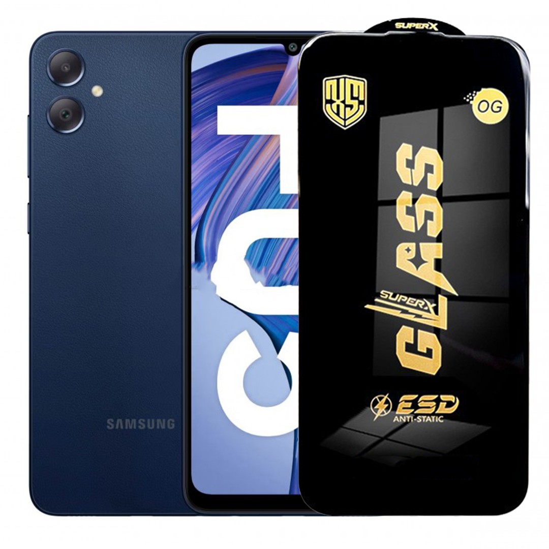Folie de Sticla pentru Samsung Galaxy F05, Flippy, Sticla Securizata ESD Antistatica, Super-X Privacy OG, cu Margini Negre, Rezistenta la Zgirieturi, 0.35 mm, Transparenta