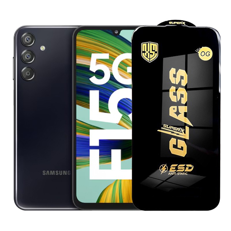 Folie de Protectie pentru Samsung Galaxy F15, Flippy, Sticla Securizata ESD, Margini Negre, Rezistenta la Zgirieturi, Antistatica, 0.35 mm, Transparenta