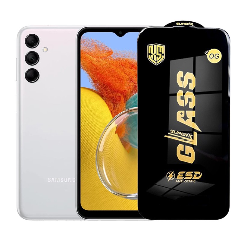 Folie de Protectie pentru Samsung Galaxy M14, Flippy, Sticla Securizata ESD, Margini Negre, Rezistenta la Zgirieturi, Antistatica, 0.35 mm, Transparenta