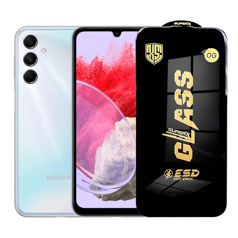 Folie de Protectie pentru Samsung Galaxy M34, Flippy, Sticla Securizata ESD, Margini Negre, Rezistenta la Zgirieturi, Antistatica, 0.35 mm, Transparenta
