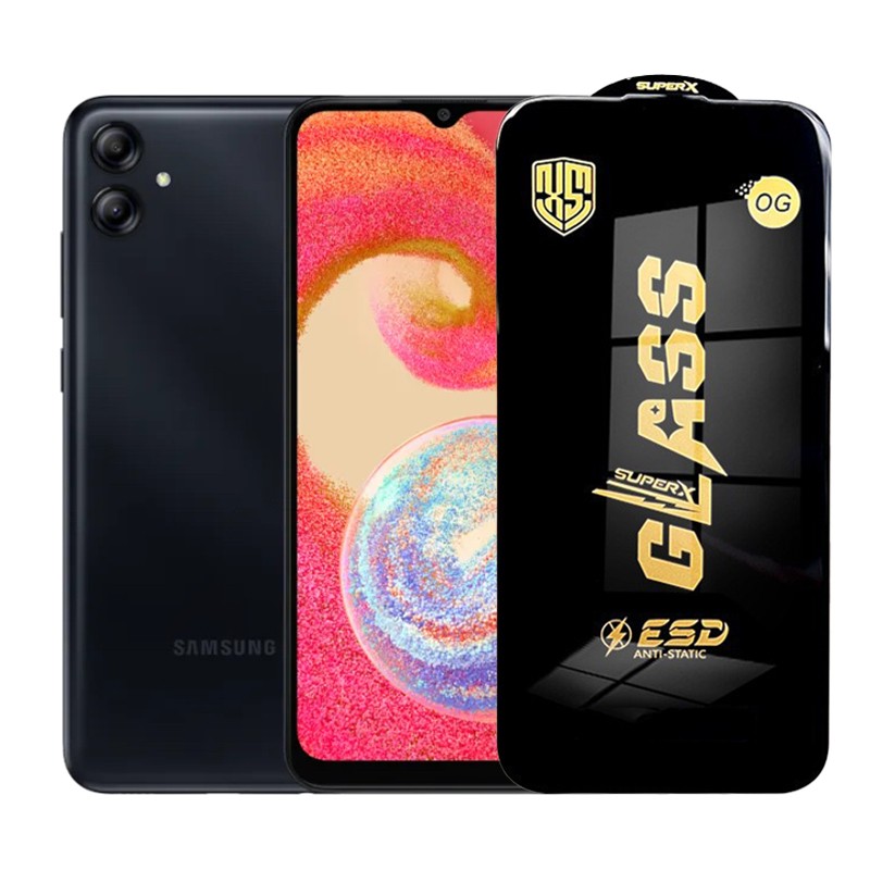 Folie de Protectie pentru Samsung Galaxy A04s, Flippy, Sticla Securizata ESD, Margini Negre, Rezistenta la Zgirieturi, Antistatica, 0.35 mm, Transparenta