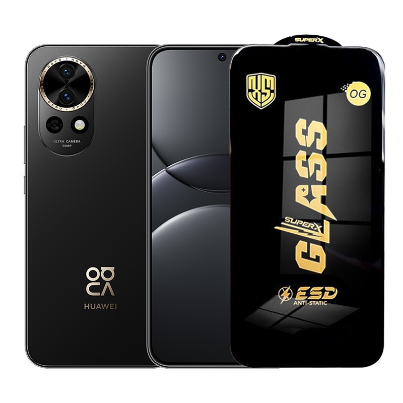 Folie de Protectie pentru Huawei Nova 13, Flippy, Sticla Securizata ESD, Margini Negre, Rezistenta la Zgirieturi, Antistatica, 0.35 mm, Transparenta