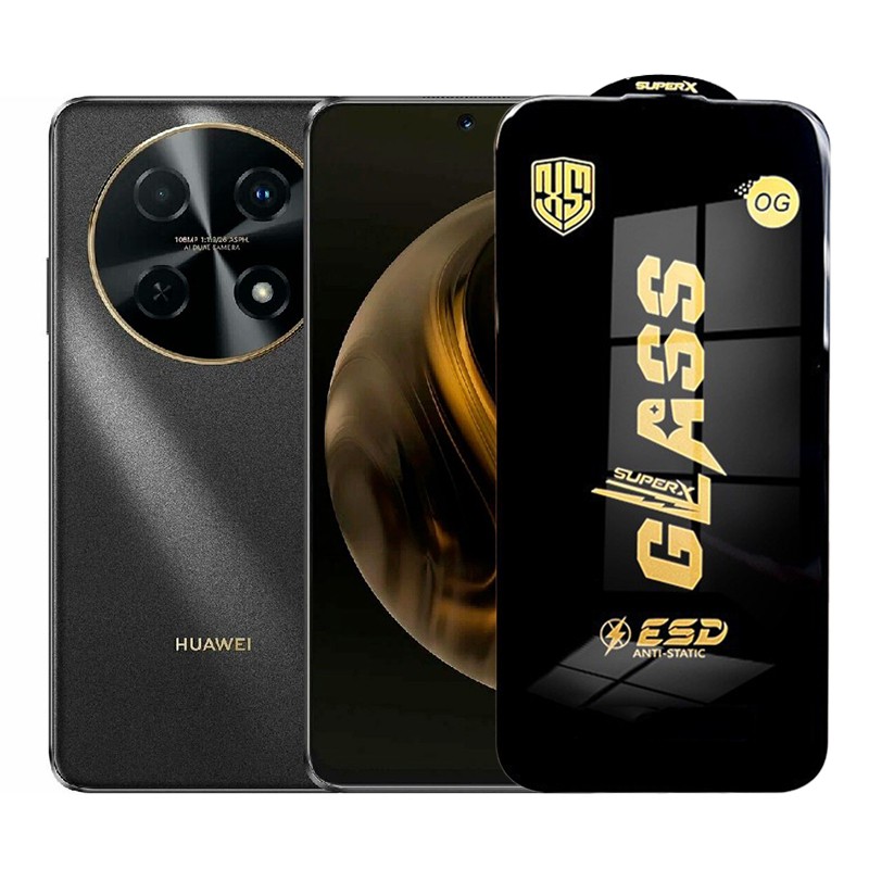 Folie de Protectie pentru Huawei Nova 12 i, Flippy, Sticla Securizata ESD, Margini Negre, Rezistenta la Zgirieturi, Antistatica, 0.35 mm, Transparenta
