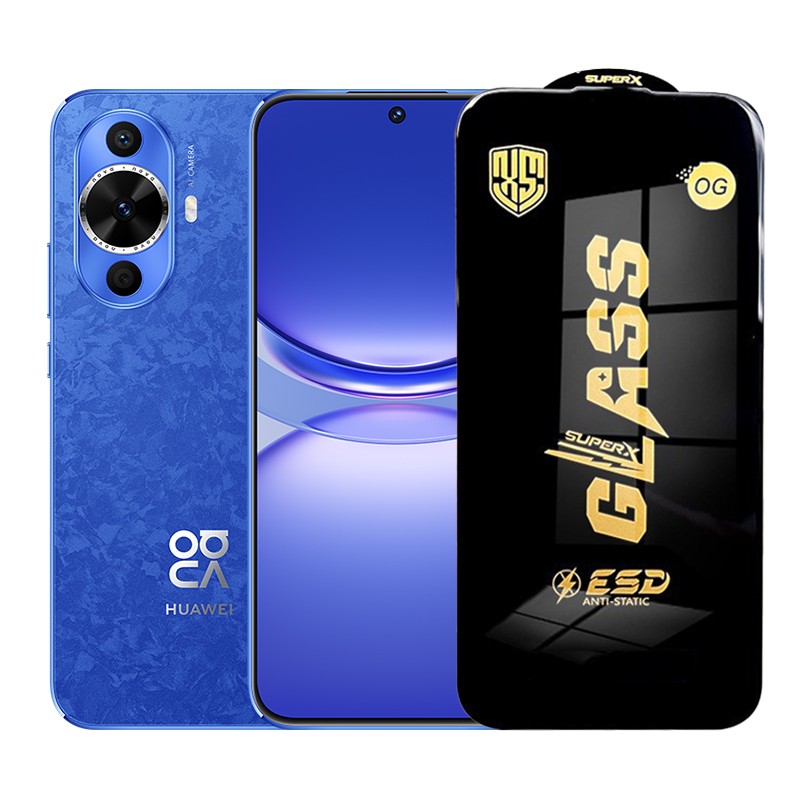 Folie de Protectie pentru Huawei Nova 12, Flippy, Sticla Securizata ESD, Margini Negre, Rezistenta la Zgirieturi, Antistatica, 0.35 mm, Transparenta