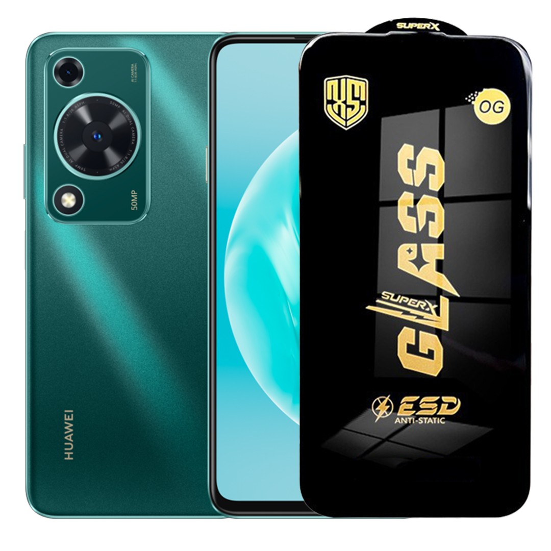 Folie de Sticla pentru Huawei Enjoy 70, Flippy, Sticla Securizata ESD Antistatica, Super-X Privacy OG, cu Margini Negre, Rezistenta la Zgirieturi, 0.35 mm, Transparenta